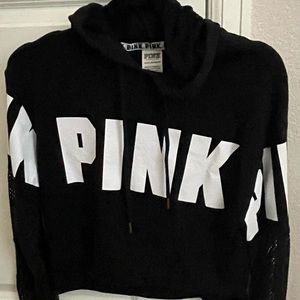 **SOLD**VS PINK cropped hoodie